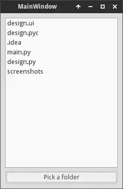 Finished App After Selecting Folder